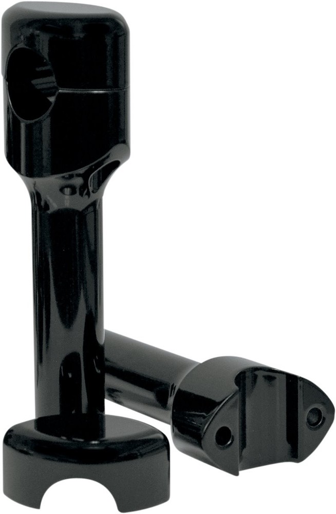 LA Choppers 6" Smooth Hefty Black Handlebar Risers (LA-7406-06B)