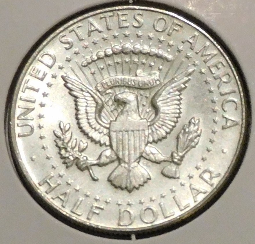 Silver Half Dollar - Kennedy - 1968-D