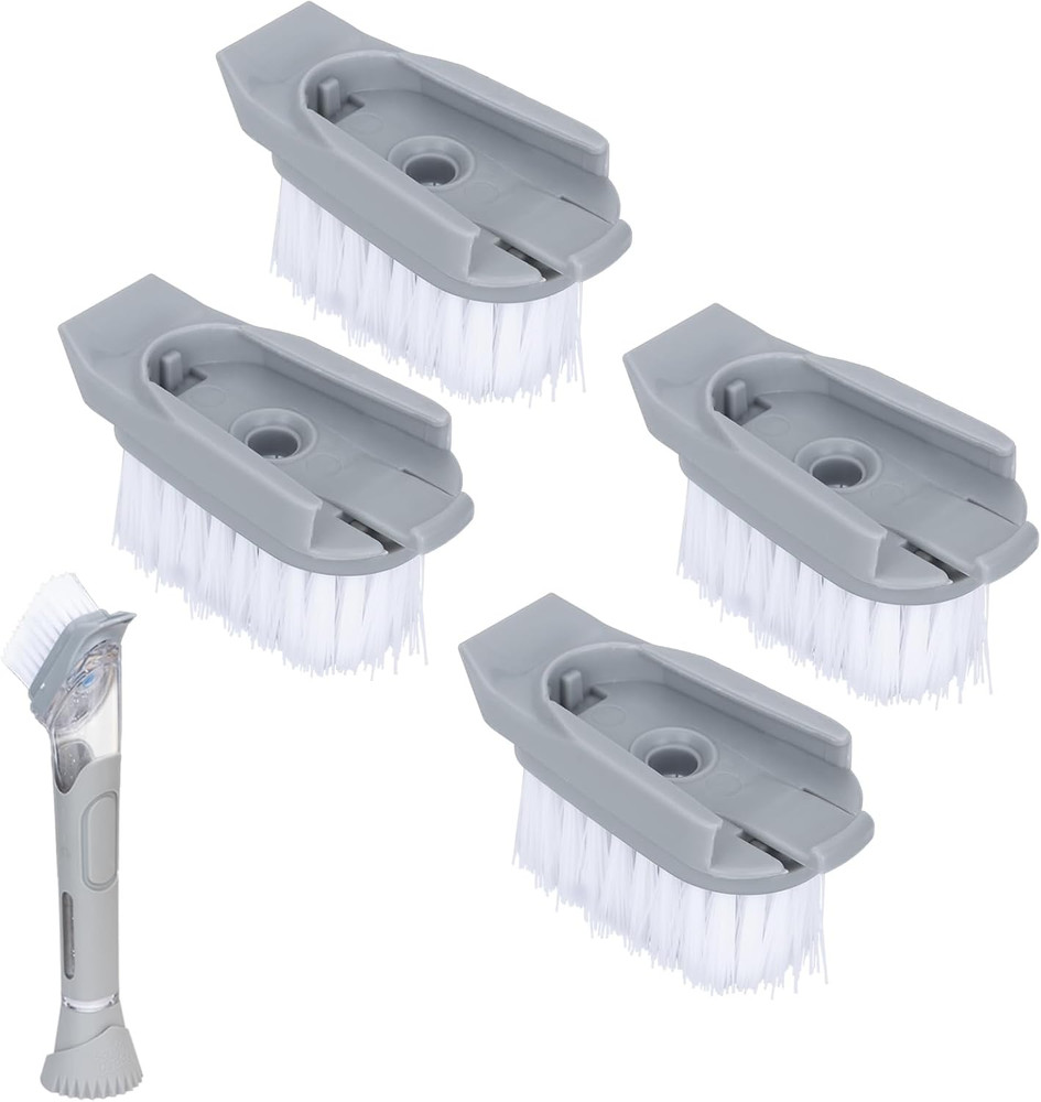 4 Pack Dish Brush Refills Compatible with Scrub Daddy Dish Wand, Replacement Hea
