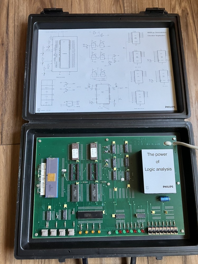 Philips 68000 Microprocessor Demo Education Kit Vintage Computing Target System