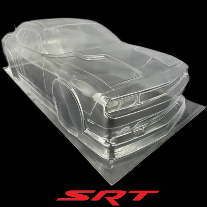 1/10 RC Hellcat Body Shell 190mm Drift SRT Challenger With Spoiler