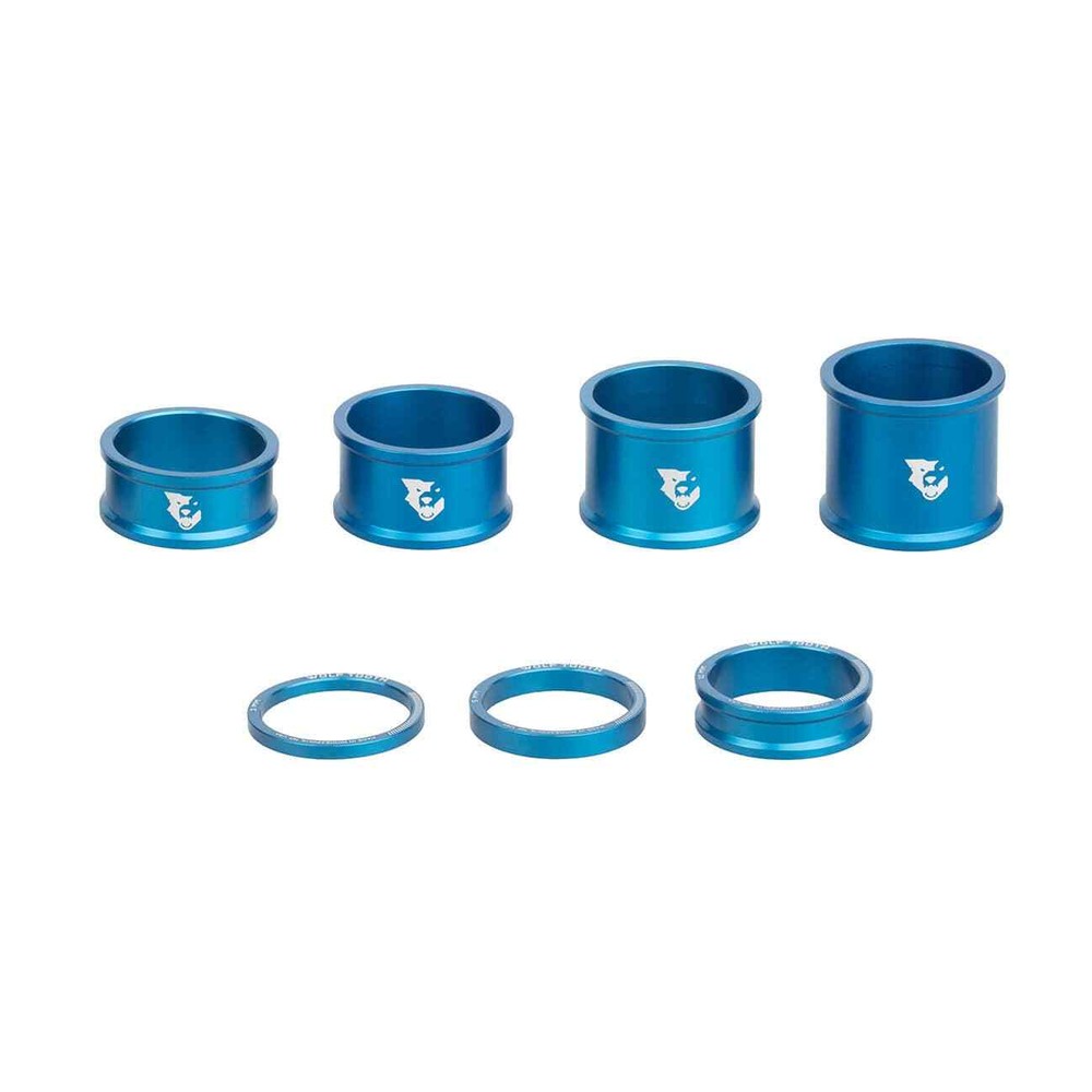 Wolf Tooth Headset Spacer - 3mm, 5-Pack, Raw Silver