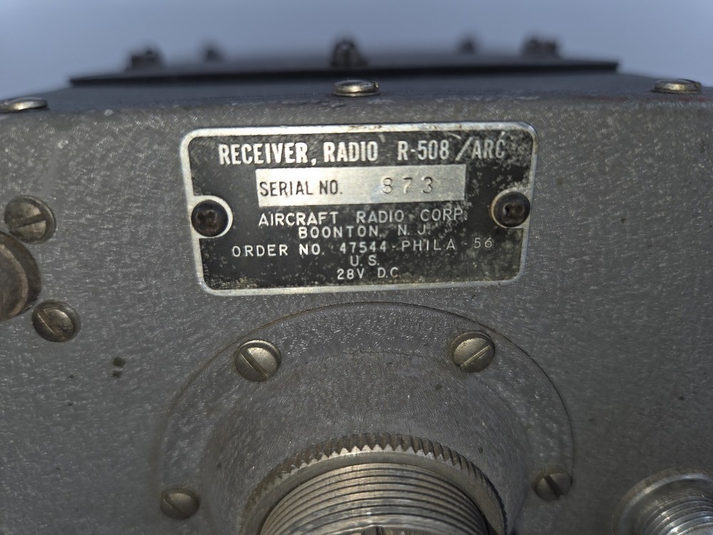 ARC RADIO RECEIVER R-508 Untested