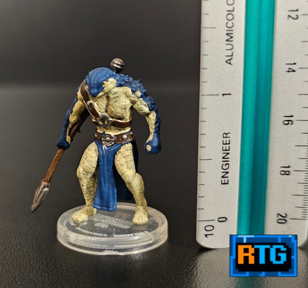 Pathfinder Miniature - Serpentfolk Granitescale #4 - Warrior - D&D Compatible