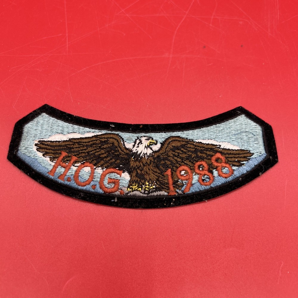 Harley Davidson Vintage HOG 1988 Patch Eagle for Jacket Vest