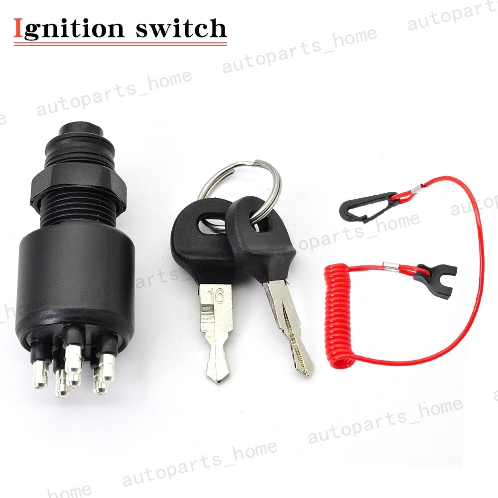 Ignition Key Switch w/Lanyard for Johnson Evinrude OMC BRP 5005801 765562 175974