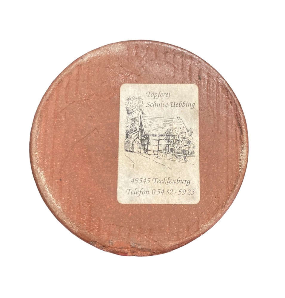 Schulte-Uebbing BudVase German Pottery Rustic Red