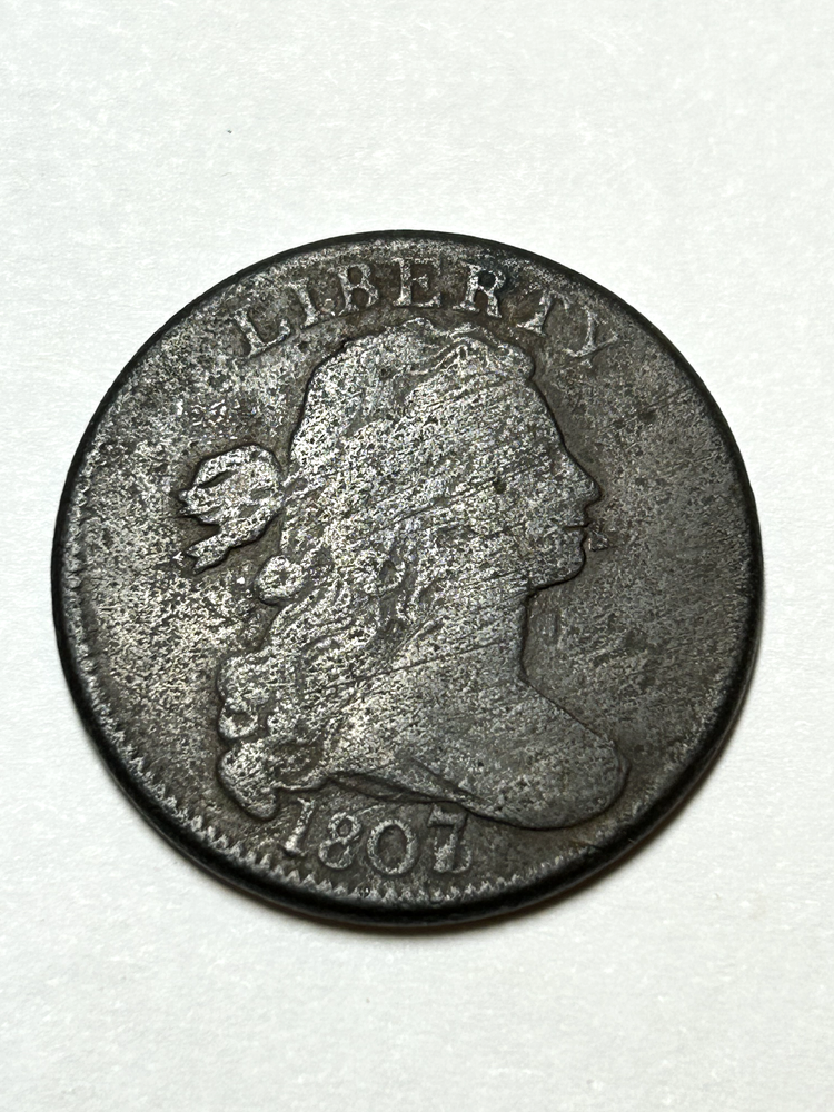 1807 Draped Bust Large Cent **Large 7 over 6**