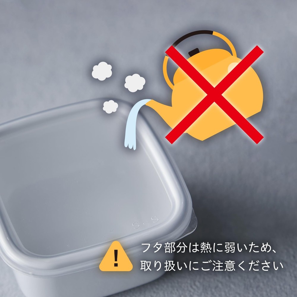 Nodahoro Wras White Series Storage Container Rectangular Shallow Type S Seal Lid