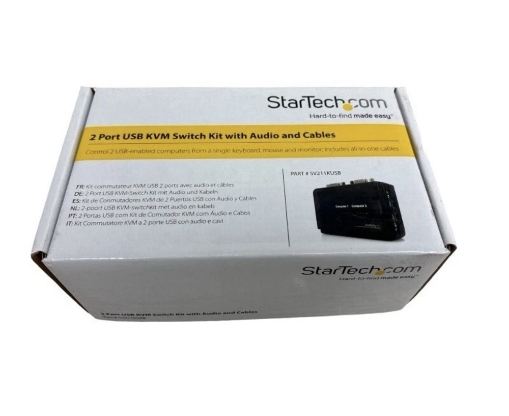 StarTech SV211KUSB 2 Port USB KVM Switch Kit - NEW