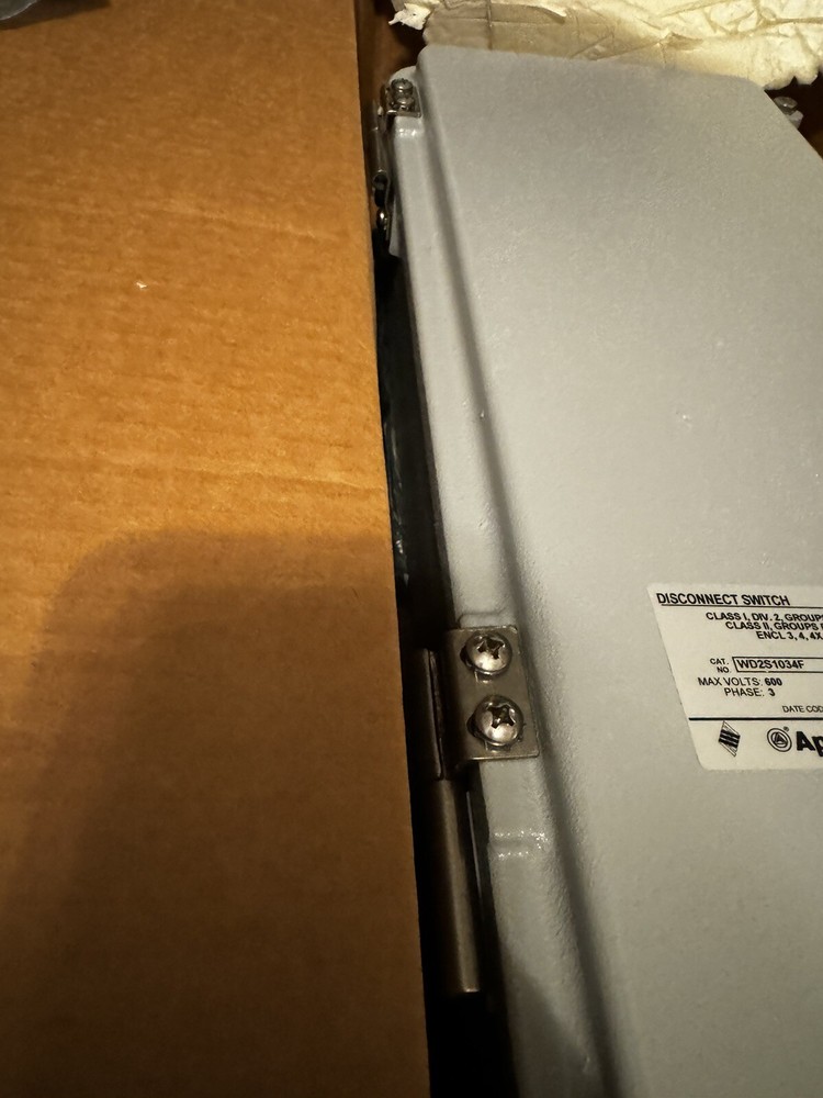 APPLETON EMERSON WD2S1034F DISCONNECT SWITCH. DIV.2 100A New