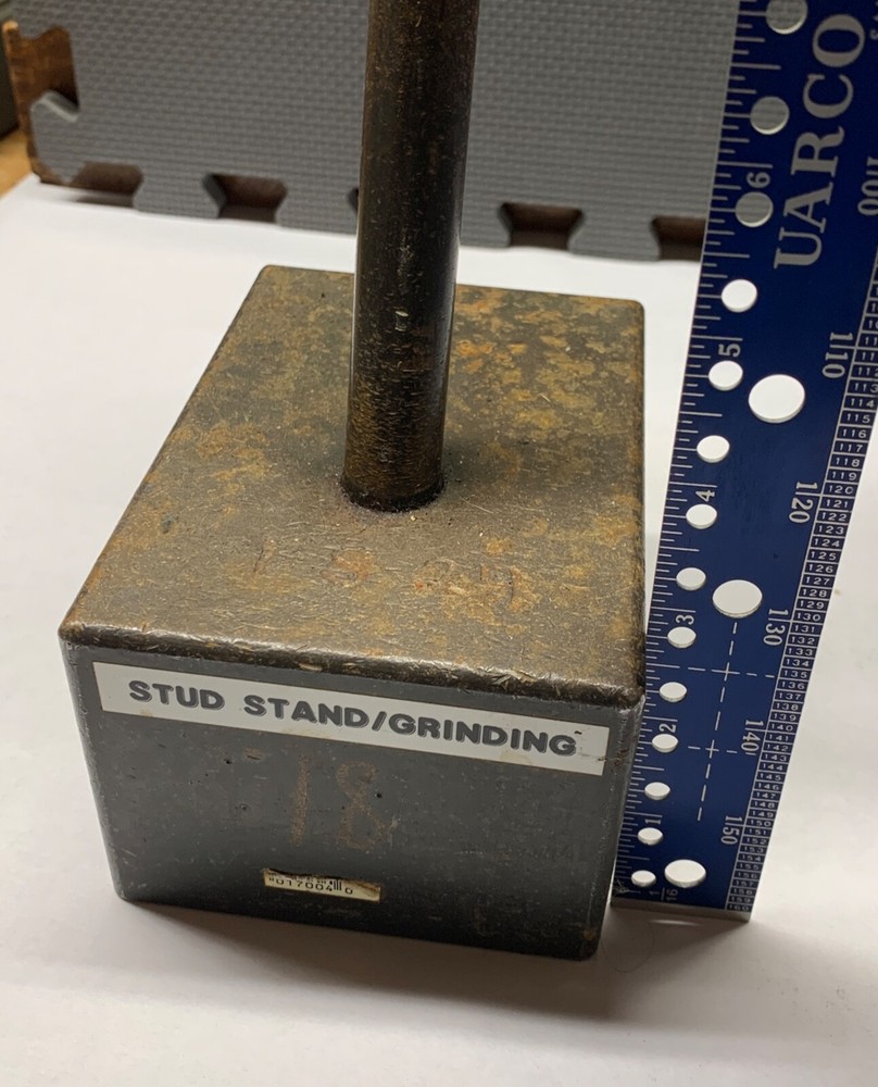 Grinding Indicator Heavy Stand - 6" Post - 4" x 5 1/2" x 3" - NICE