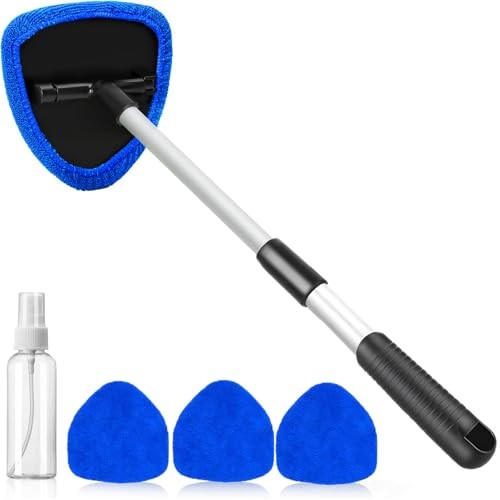 Windshield Cleaning Tool, Car Window Cleaner Windshield Cleaner with Dark Blue