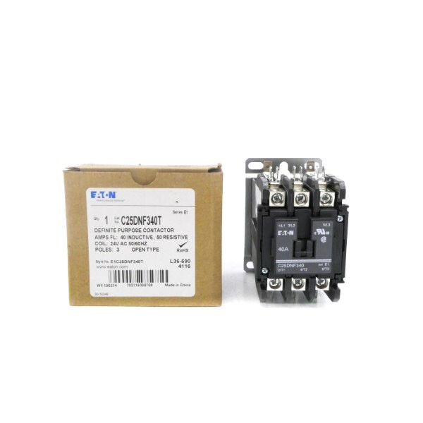 EATON C25DNF340T SER. E1 24VAC 40A NSMP
