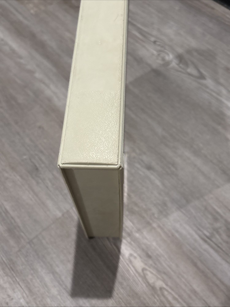 Vintage WANG 8” Floppy Disk Case Holder Beige