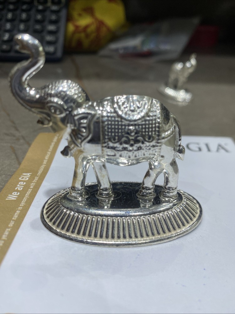 75% Purity Solid Silver Elephant 21 Gram