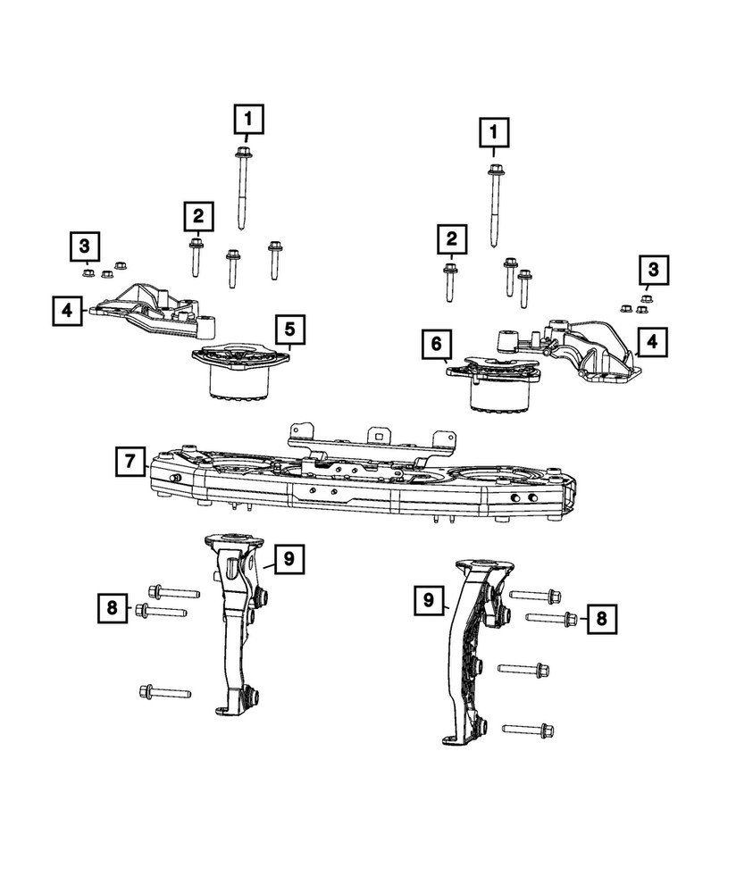 Genuine Mopar Motor Support Bracket 68535968AB