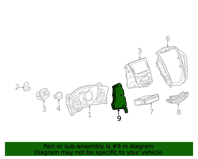 Genuine GM Driver Side Instrument Panel Trim Panel Bracket 20969315
