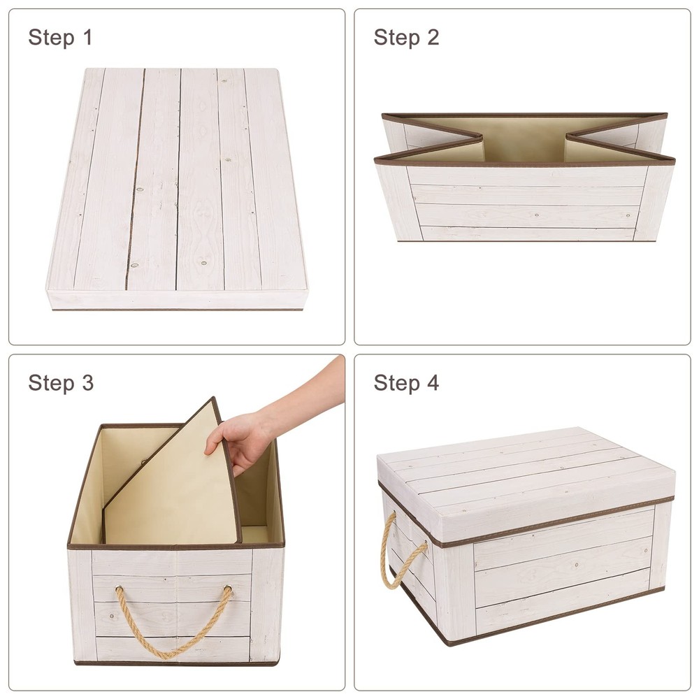 Memory for Keepsake, Decorative Storage Boxes with Lids and Handles for Stora...