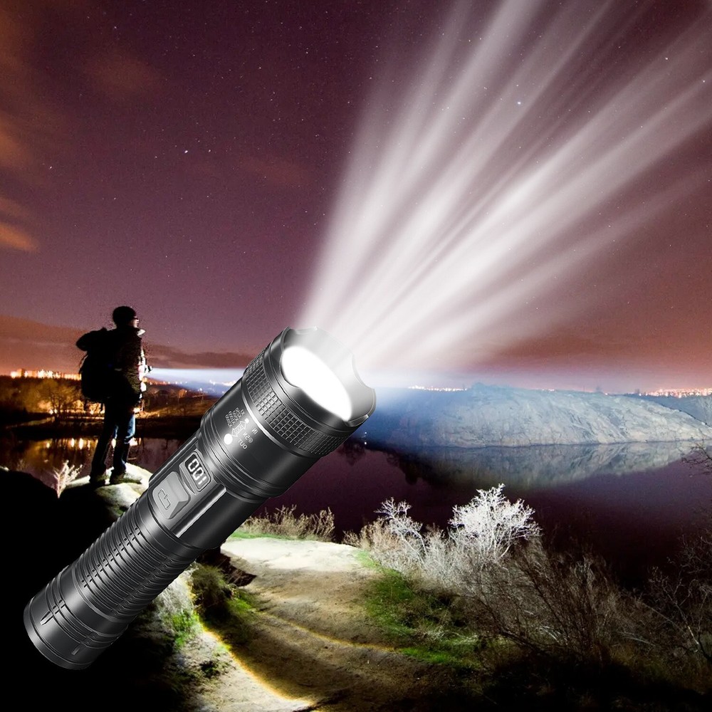 Multifunction Super Bright LED Tactical Flashlight Rechargeable LED Work Light