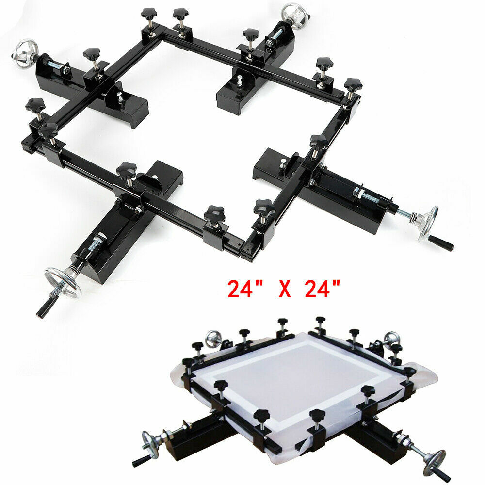 High Precise 24"x24" Manual Screen Stretching Machine Screen Print Stretcher