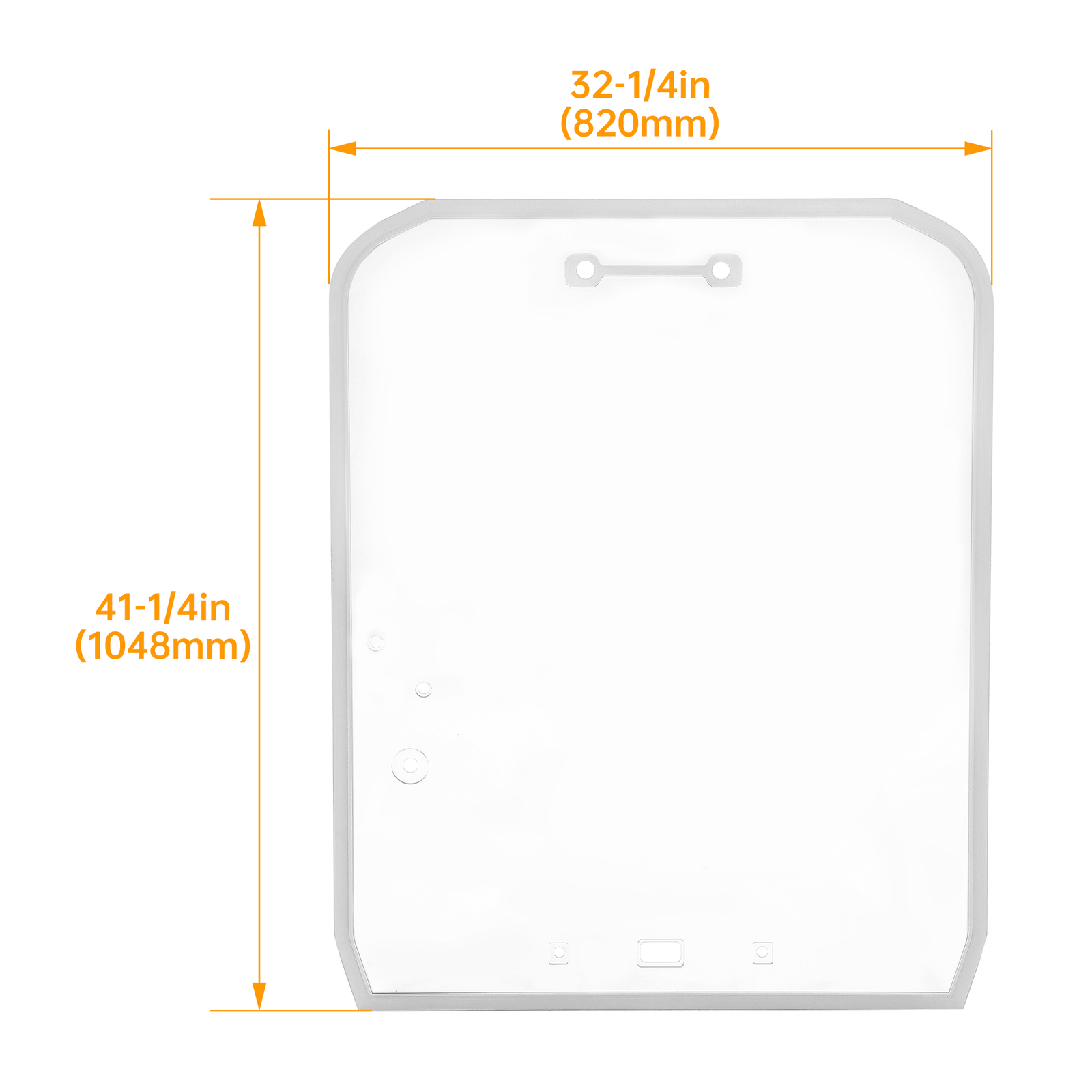 Track Loader Door Glass For Kubota Skidsteer SVL65 SVL75 SVL90 SVL95 SVL97
