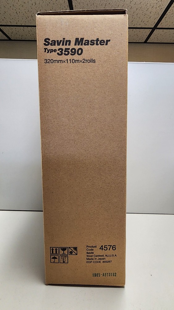 New Savin Master 3590 Type 3590 2 rolls 4576 893267 for Digital Duplicator