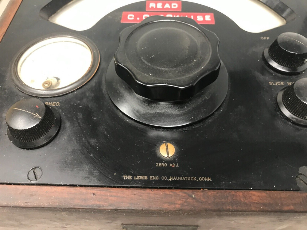 Antique Pyrometer LEWIS ENGINEERING CO. Model 14PO w/instructions, box ~ WORKS!