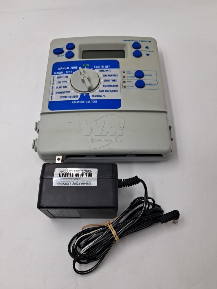 Weathermatic Smartline SL800 4 Irrigation Indoor Controller / Power Cable - USED