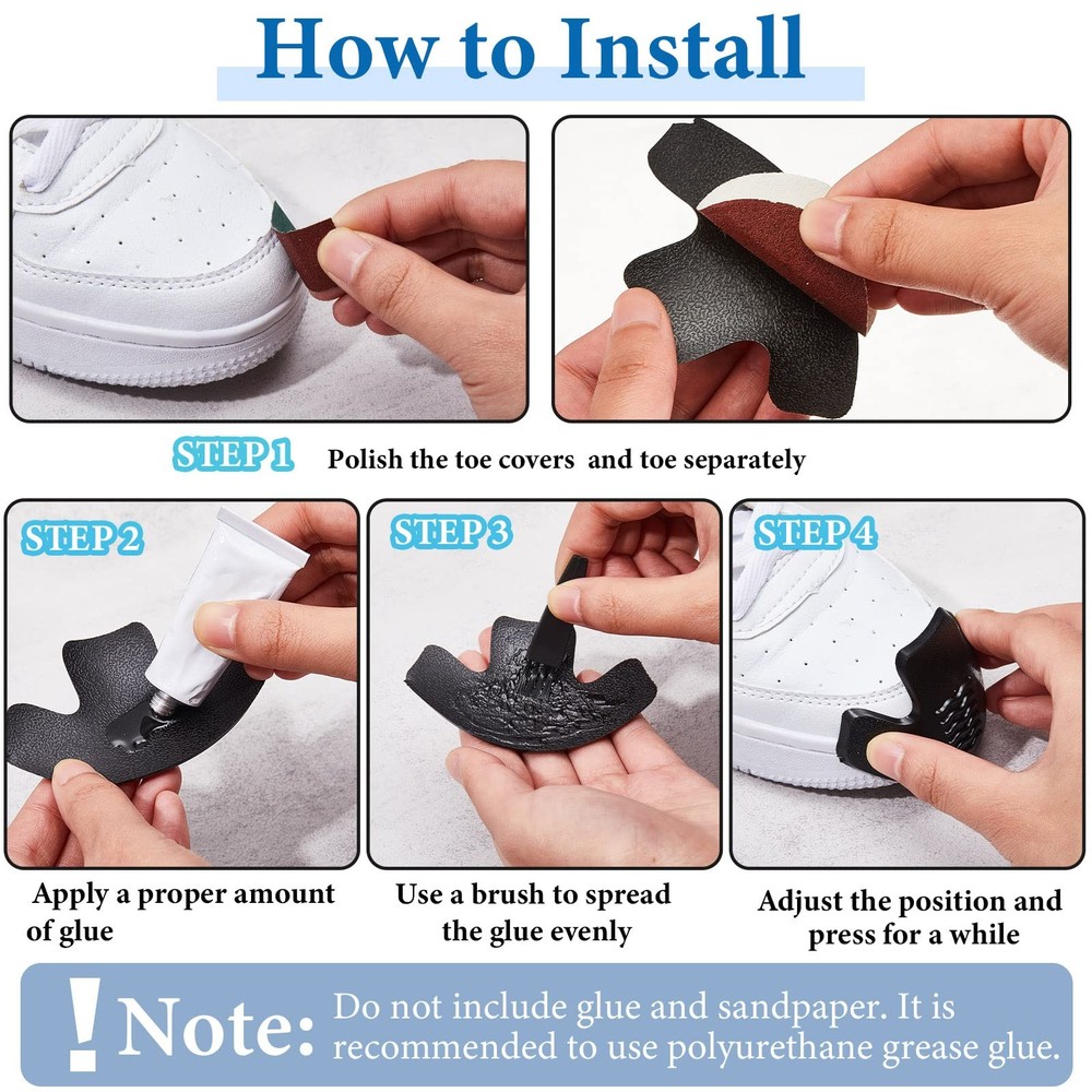 Bencailor Boot Toe Protectors Work Boot Guards Shoe Toe Cap Work Shoe Cover for