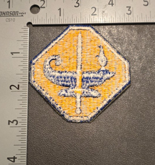 Army Specialized Training Program White Back Patch WWII Vintage