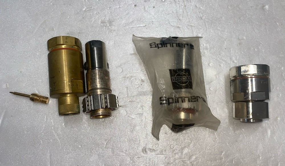 ANDREW 7/16 AND N CONNECTORS AND SPINNER LOT FOR CELLFLEX 7/8