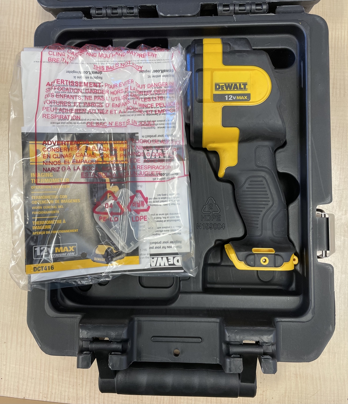 DEWALT DCT416S1 12-Volt Max Imaging Thermometer BARE (TOOL ONLY) NEW OPEN BOX