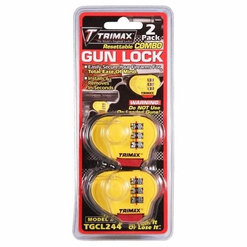 TRIMAX TGCL244 Max Security Combo Gun Lock – Double Pack
