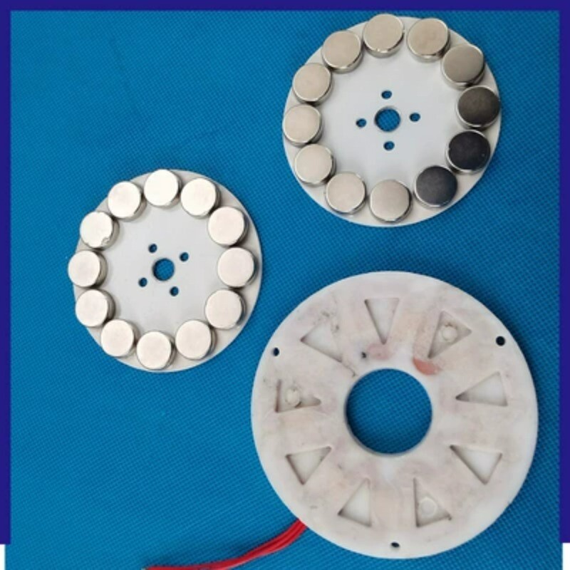 50W Disk Type Coreless Brushless Generator DIY Low Speed, Low Resistance Micro