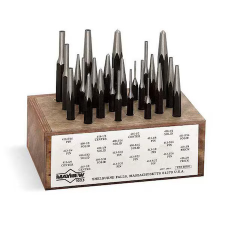 Mayhew 80040 Combination Punch Set, 24 Pieces