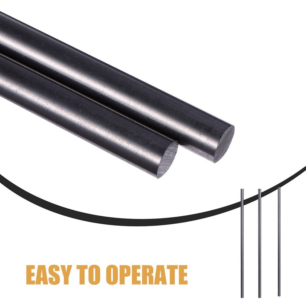 3Pcs Graphite Stirring Rods High Purity Graphite Stick for Casting and Mixing