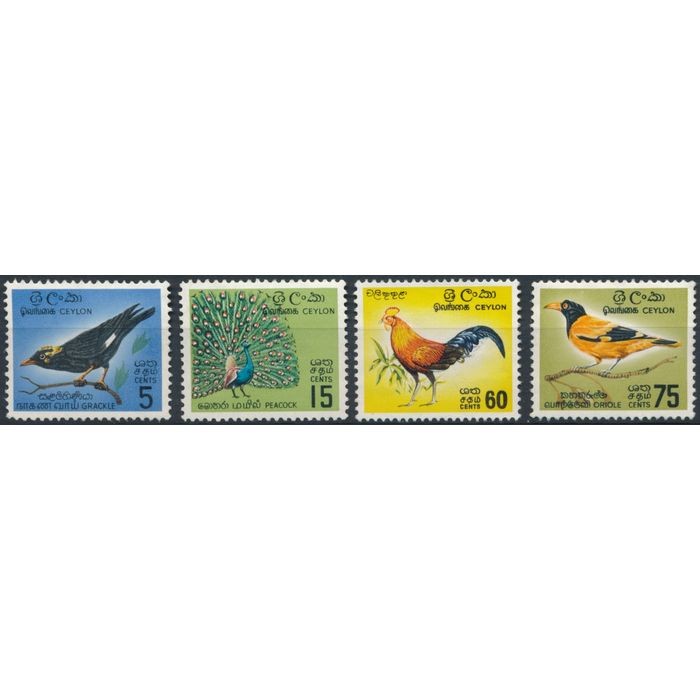 Birds - Ceylon 1966 - NM H & MNH - SG 485, 488 & 494/5