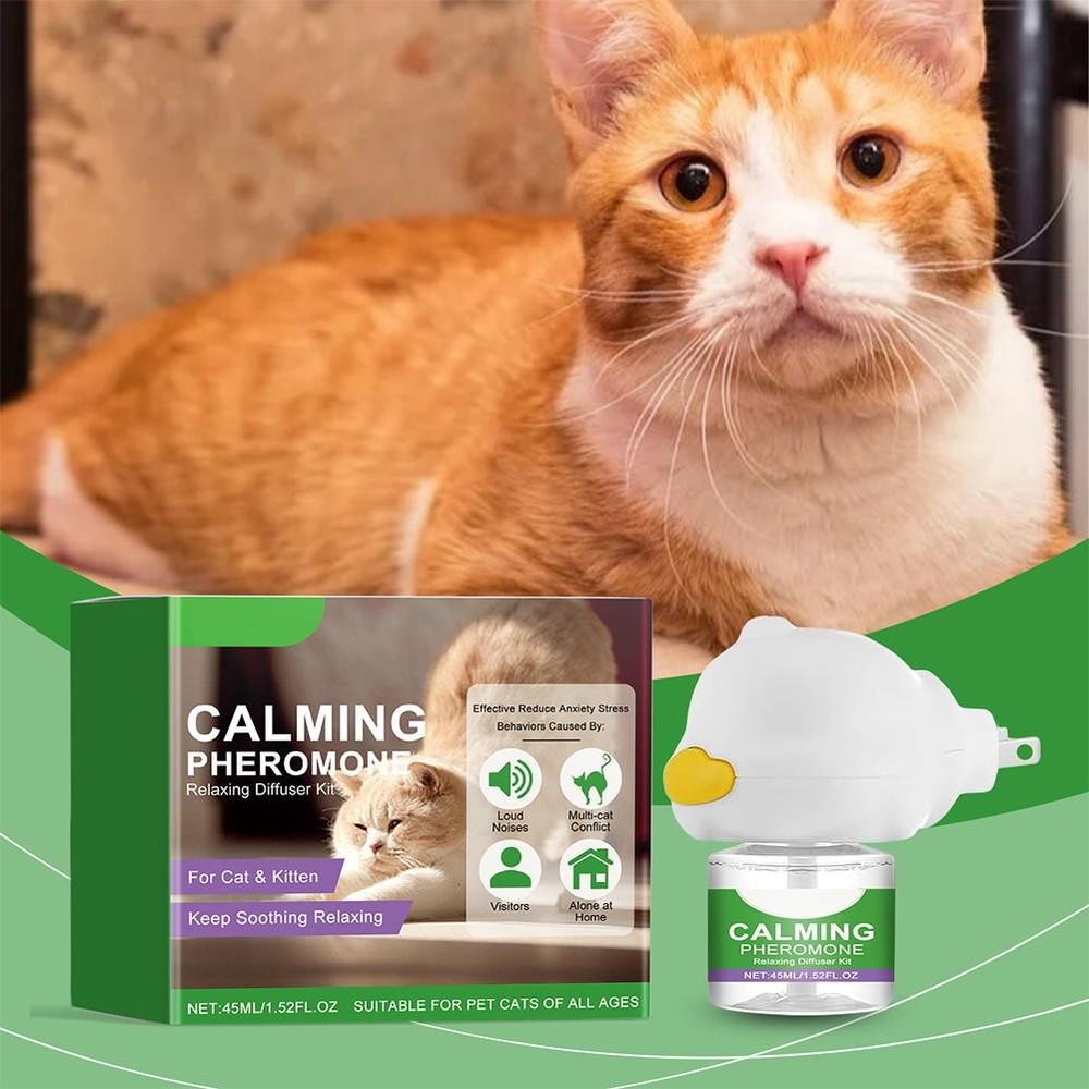 Cat Pheromone Calming Diffuser Kit Effectively Relieves Anxiety Stress 45ML US