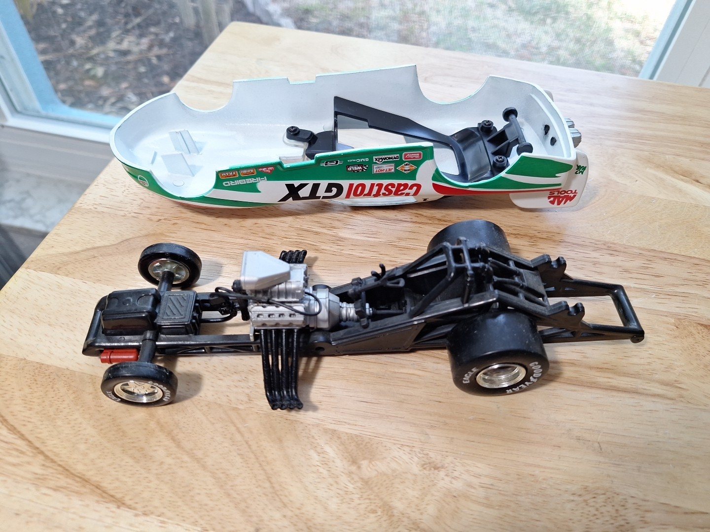 John Force Signed 1997 1/24 Diecast NHRA Winners Circle Funny Car No Fear