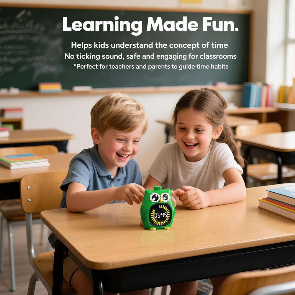 Visual Timer for Kids, 99 Minute Cute Owl Digital Countdown Timer for Home Schoo