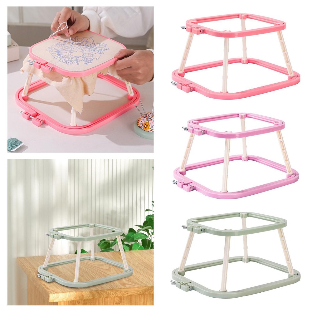Embroidery Frame Lap Stand Easy to Install Art Crafts Needlework Adjustable Tool
