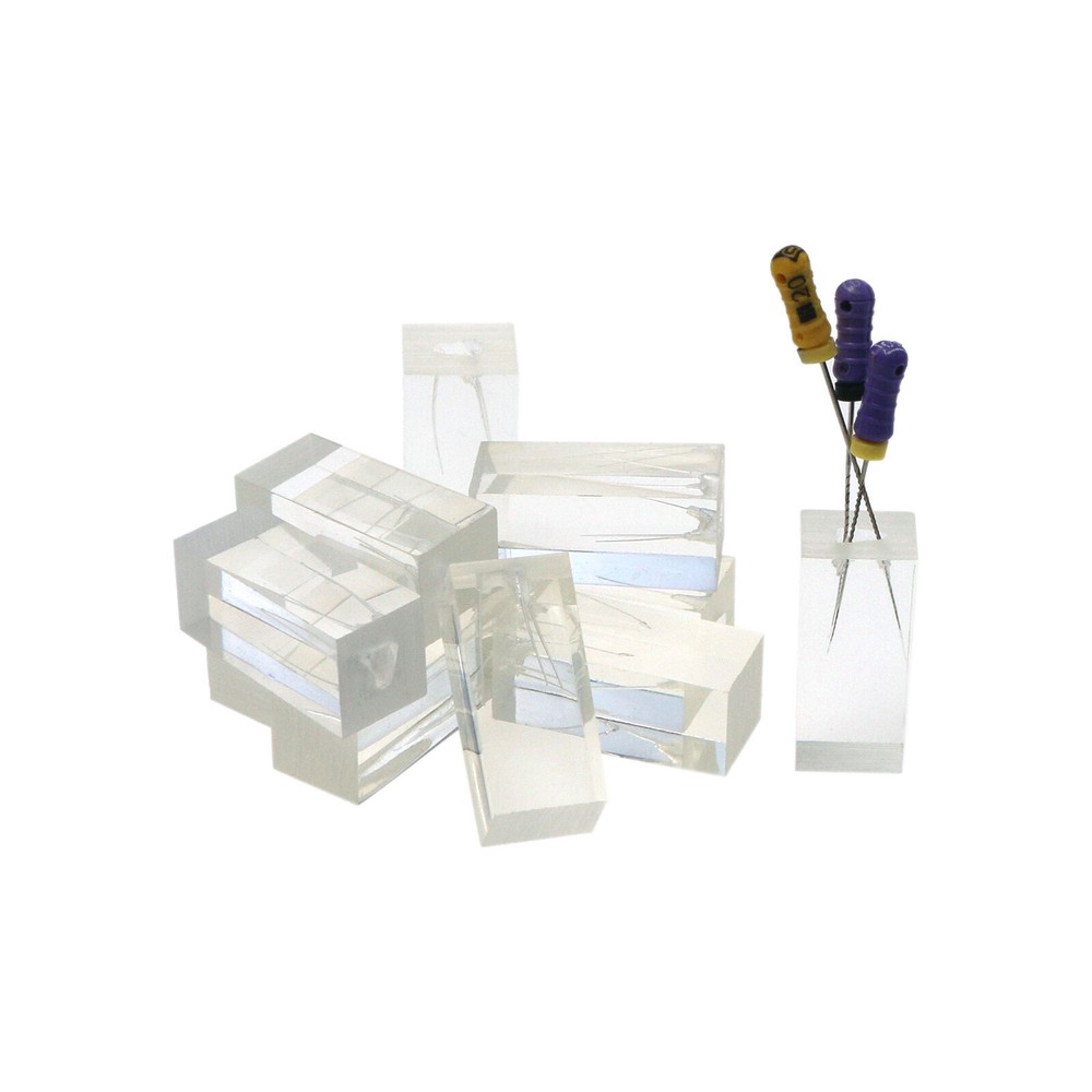 5pcs Dental Endodontic Root Canals Practice Model Endo Training Block Clear