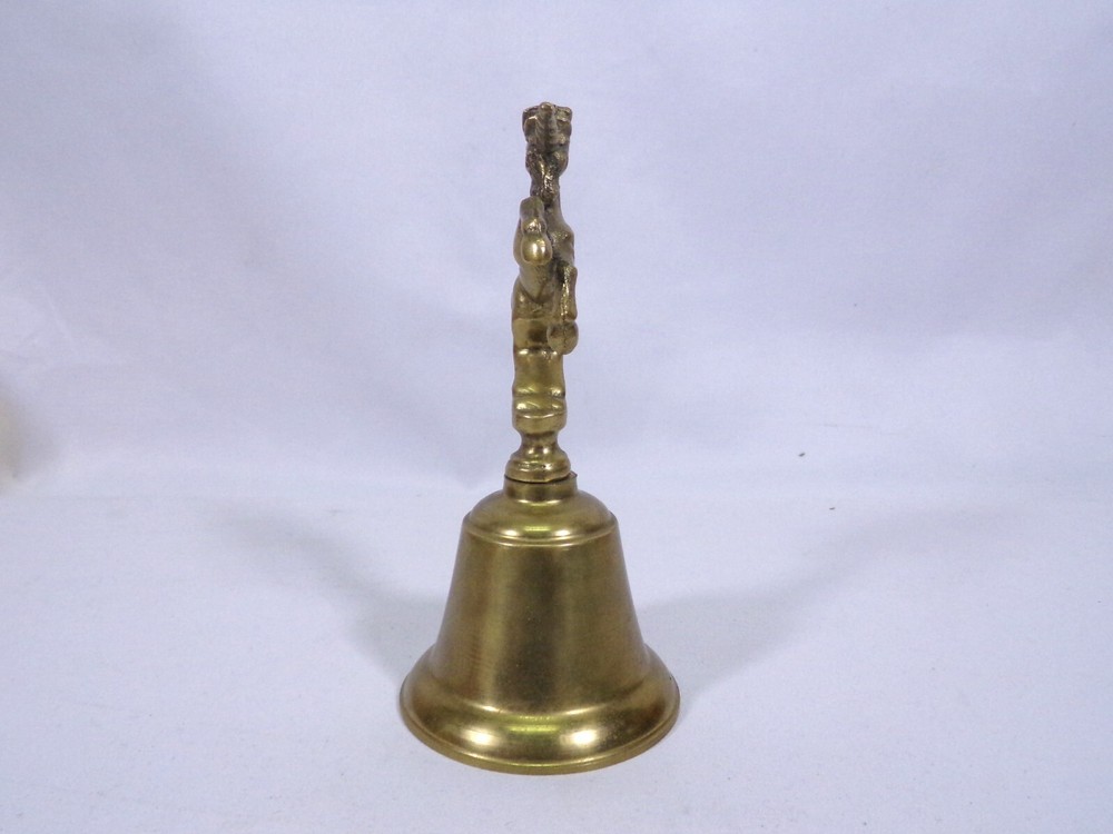 VINTAGE UNICORN 5.75" SOLID BRASS BELL