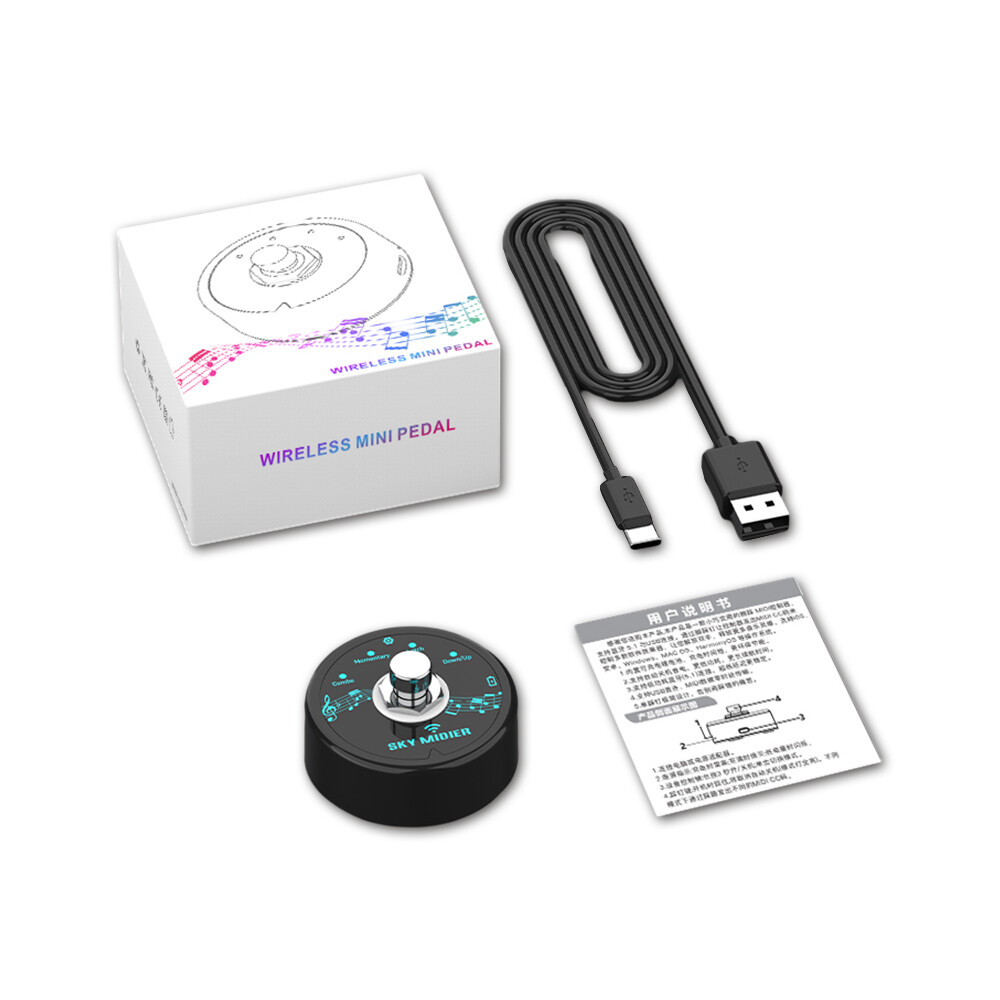 Wireless BT MIDI Foot Pedal MIDI Controller Software Effector Controller O7J7