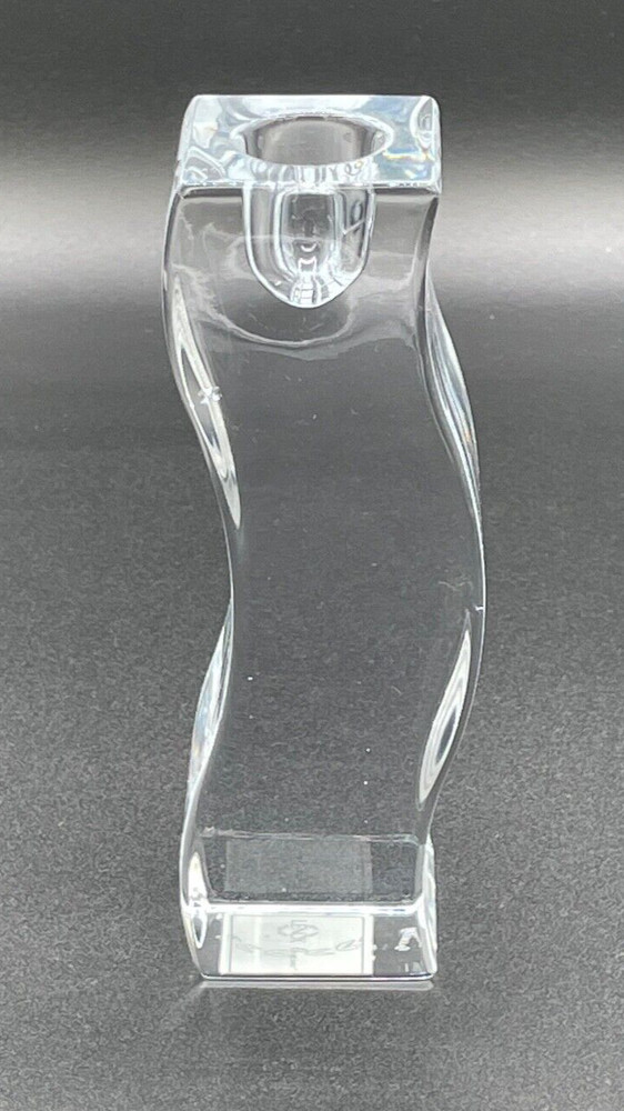 Lenox Crystal SERENITY Ovations Collection Candlestick Wavy Pattern