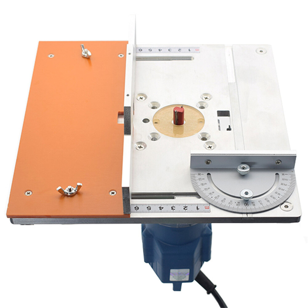 Flip Plate W/Guide Table Aluminium Router Table Insert Plate Trimming Machine