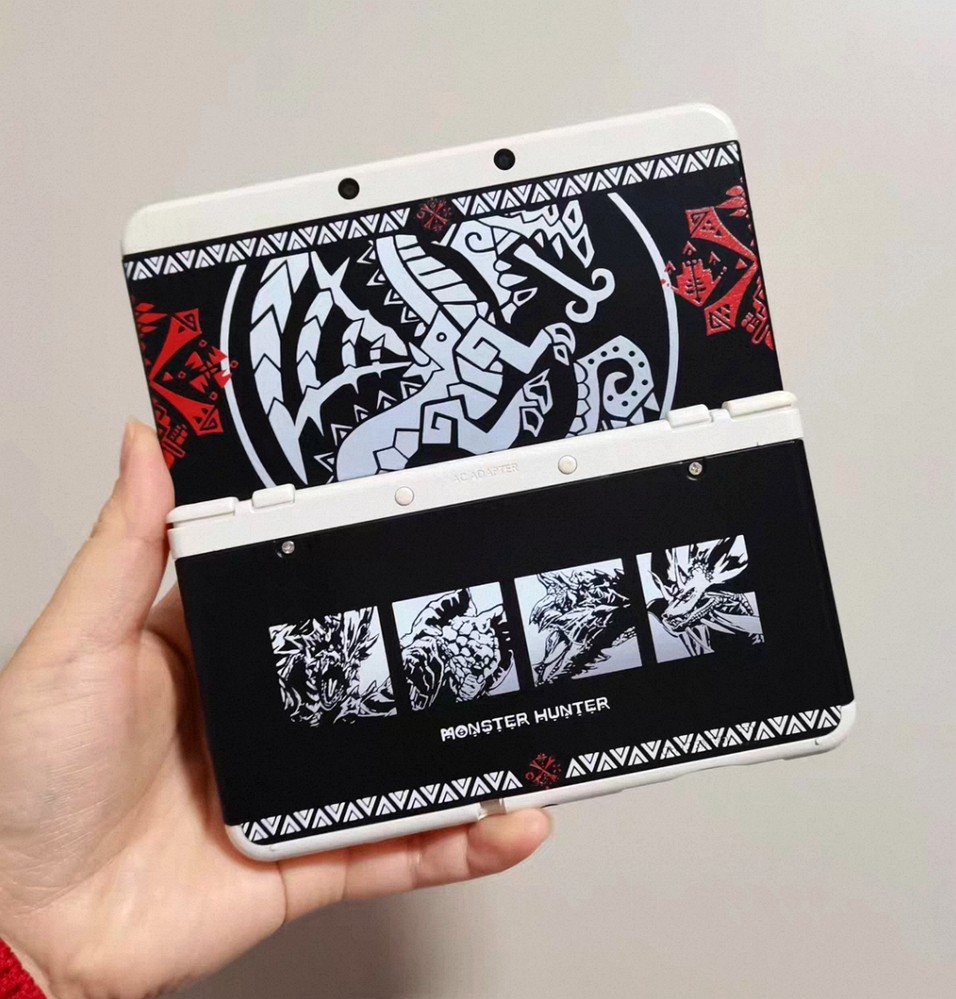 Monster Hunter Dragon & Monsters Pattern Replacement Housing Shell for New 3DS