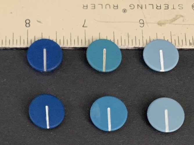 SMALL CAPS FOR AUX KNOB, ETC. FOR VINTAGE NEVE GEAR