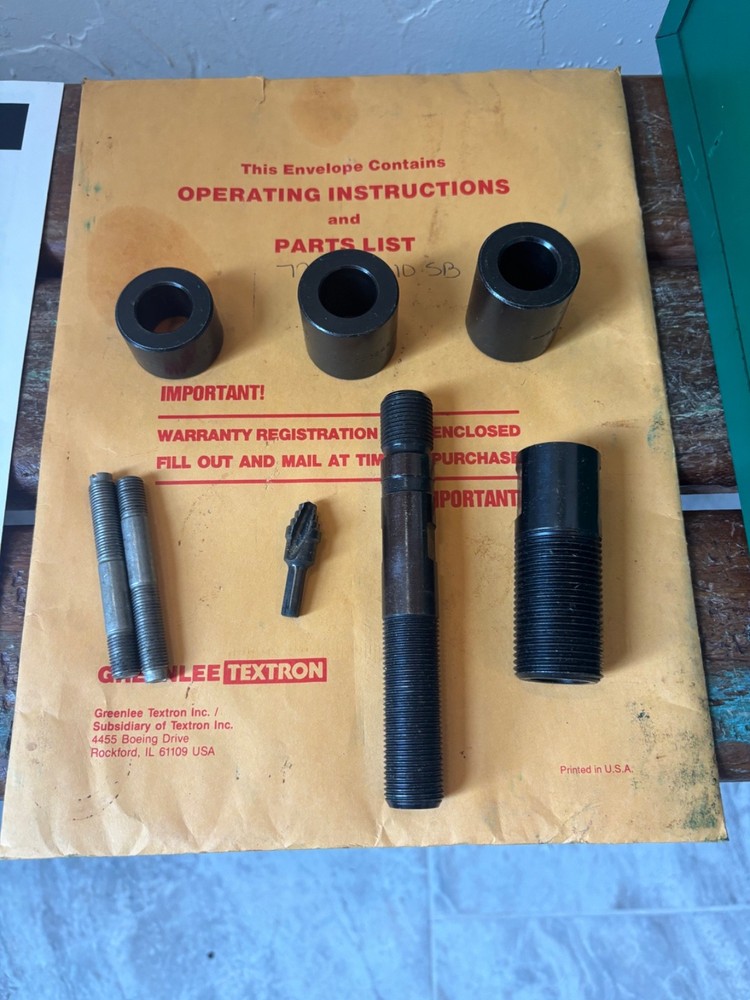 Greenlee Knockout Punch Driver Set 7310 Never Used